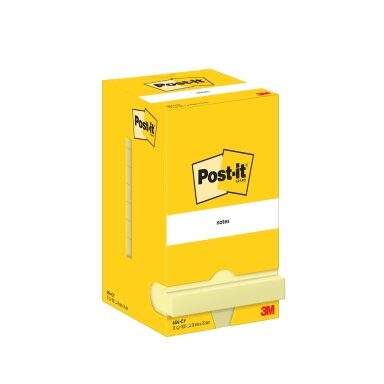 Lipnūs lapeliai POST-IT, 76 x 76 mm, pak. -12 blokelių po 100 lapelių, kanarėlės geltona Lipnūs lapeliai POST-IT, 76 x 76 mm, pak. -12 blokelių po 100 lapelių, kanarėlės geltona