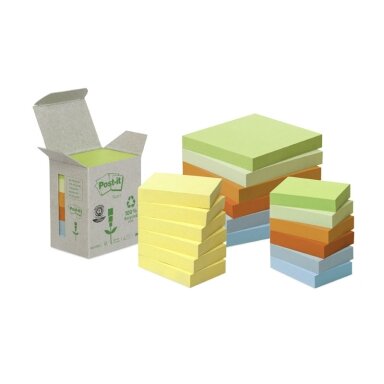 Lipnūs lapeliai POST-IT RECYCLED, ekologiški, 38 x 51 mm, geltona sp., 6 vnt./pak. Lipnūs lapeliai POST-IT RECYCLED, ekologiški, 38 x 51 mm, geltona sp., 6 vnt./pak.