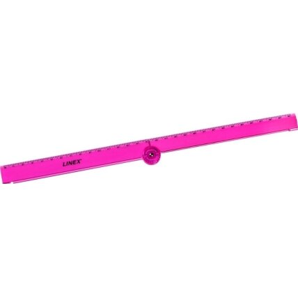 Liniuotė LINEX Folden 15/30 cm, rožinė 2