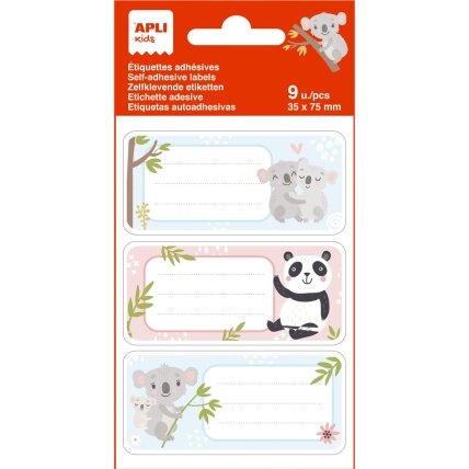 Lipdukai sąsiuviniams APLI Koalas, 3 lapai (9 lipdukai) Lipdukai sąsiuviniams APLI Koalas, 3 lapai (9 lipdukai)