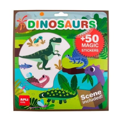 Lipdukų žaidimas su plakatu – Dinozaurai Lipdukų žaidimas su plakatu – Dinozaurai