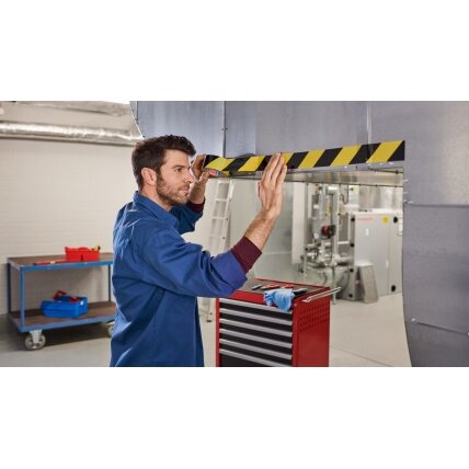 Lipni žymėjimo juosta TESA Signal , PP, 50mm x 66m, geltona-juoda 1