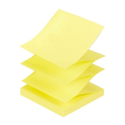 Lipnūs lapeliai FORPUS, Z-veida, 75 x 75 mm, geltona sp., 100 lapelių Lipnūs lapeliai FORPUS, Z-veida, 75 x 75 mm, geltona sp., 100 lapelių