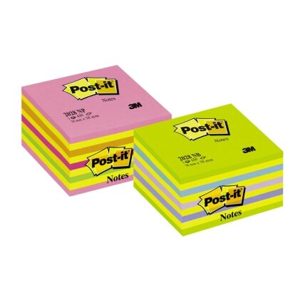 Lipnūs lapeliai POST-IT Ledinukai kubas, 76 x 76 mm, 450 lapelių, neoninių melsvų spalvų derinys Lipnūs lapeliai POST-IT Ledinukai kubas, 76 x 76 mm, 450 lapelių, neoninių melsvų spalvų derinys