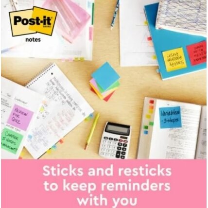 Lipnūs lapeliai Post it Z-Notes, 76 x 76 mm, įvairios spalvos, 6 vnt./pak. 1 Lipnūs lapeliai Post it Z-Notes, 76 x 76 mm, įvairios spalvos, 6 vnt./pak. 1