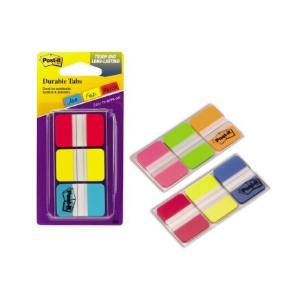 Lipnūs žymekliai POST-IT, 25,4 x 38 mm, 3 spalvos Lipnūs žymekliai POST-IT, 25,4 x 38 mm, 3 spalvos