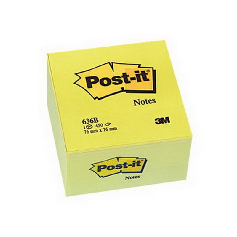 Lipnūs lapeliai POST - IT "Cube", 76 x 76 mm, 450 lapelių Lipnūs lapeliai POST - IT "Cube", 76 x 76 mm, 450 lapelių