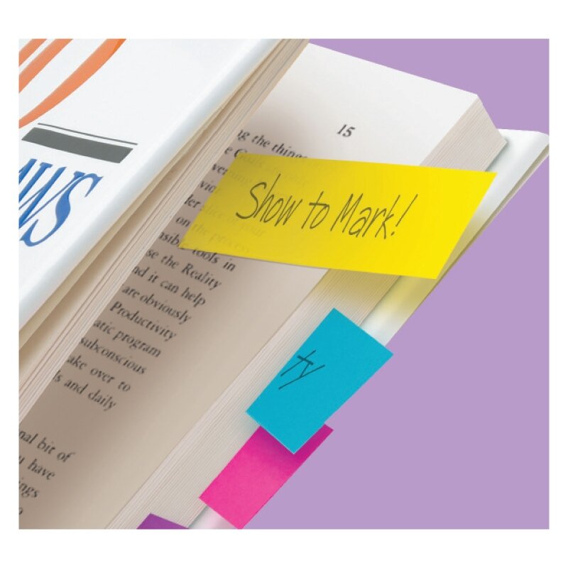 Lipnūs žymekliai POST-IT, 15 x 50 mm, 5 spalvos 1 Lipnūs žymekliai POST-IT, 15 x 50 mm, 5 spalvos 1