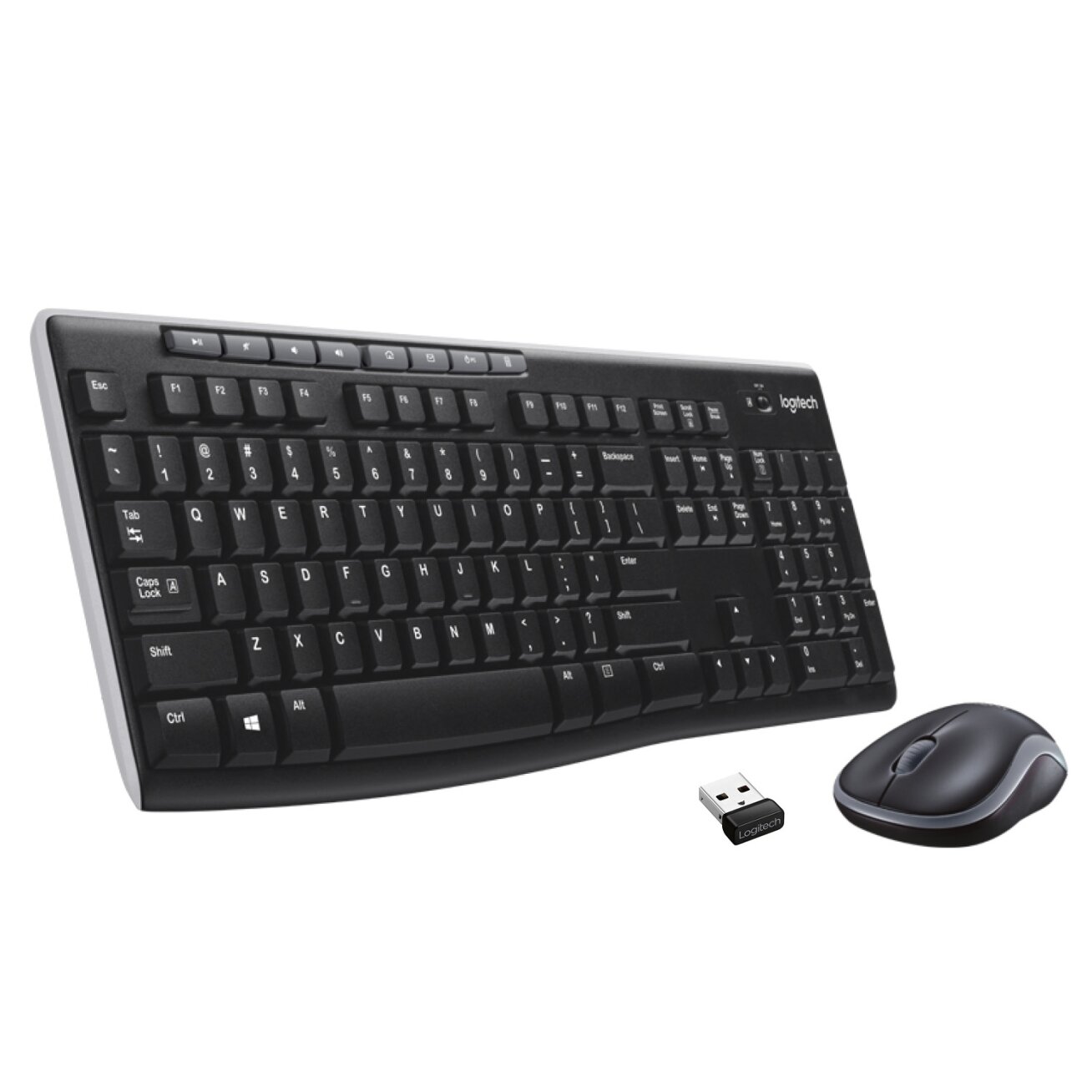 Logitech Keyboard MK270 black US/Int Layout