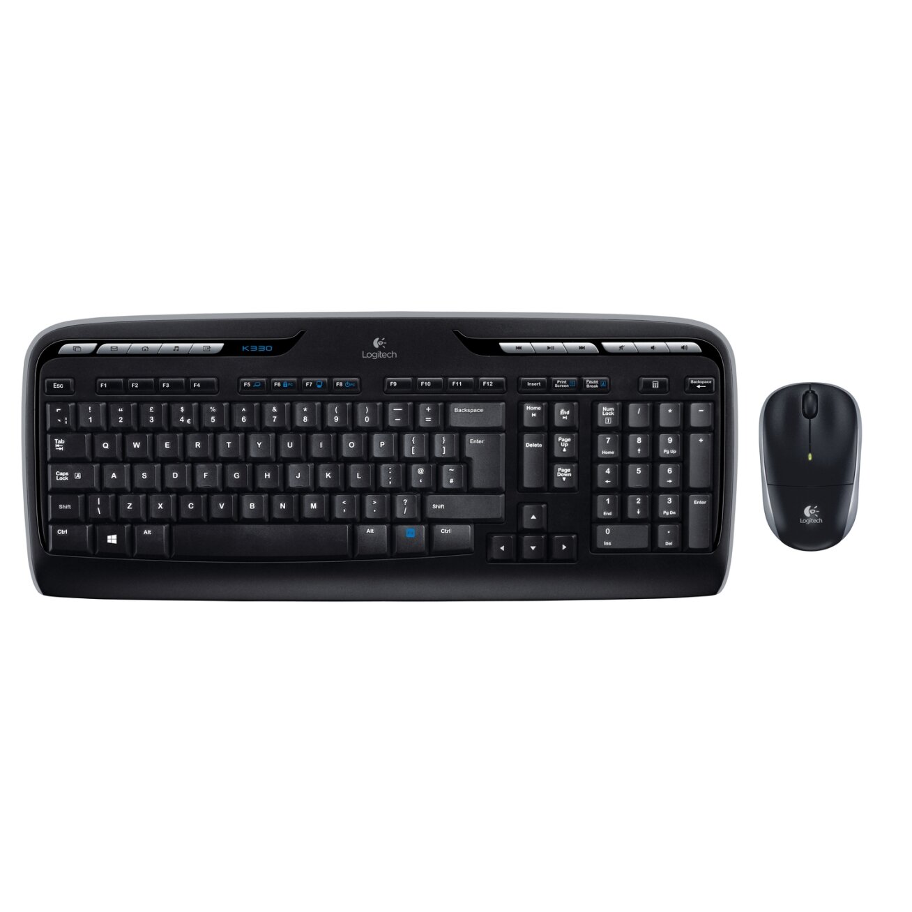 Logitech Mouse and keyboard set 920-003989 / MK330 Black