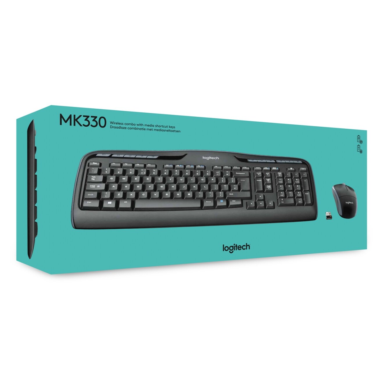 Logitech Mouse and keyboard set 920-003989 / MK330 Black 3