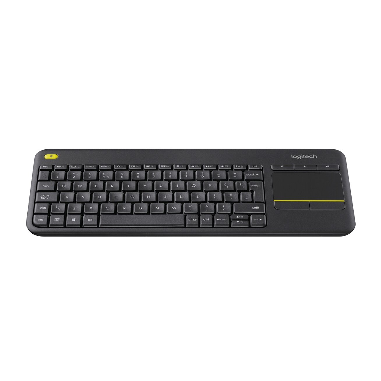 LOGITECH Wireless Touch Keyboard k400 Plus - INT BLACK 1