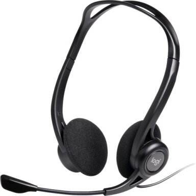 Logitech 960 Laidinės ausinės, USB-A, Juoda Logitech 960 Laidinės ausinės, USB-A, Juoda