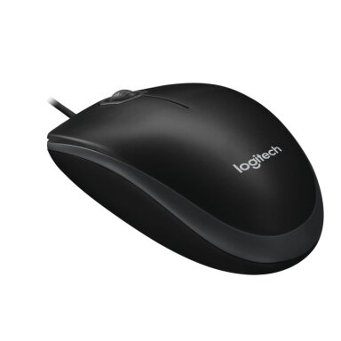 Logitech B100 Laidinė pelė, USB Type-A, Optical, 1000 DPI, Juoda Logitech B100 Laidinė pelė, USB Type-A, Optical, 1000 DPI, Juoda