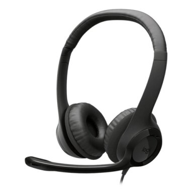 Logitech H390 Laidinės ausinės, USB-C, Juoda Logitech H390 Laidinės ausinės, USB-C, Juoda