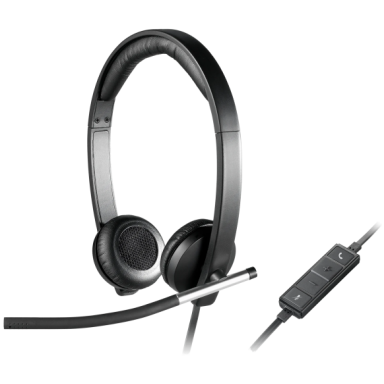 Logitech H650e Stereo Laidinės ausinės USB-A, Juoda Logitech H650e Stereo Laidinės ausinės USB-A, Juoda