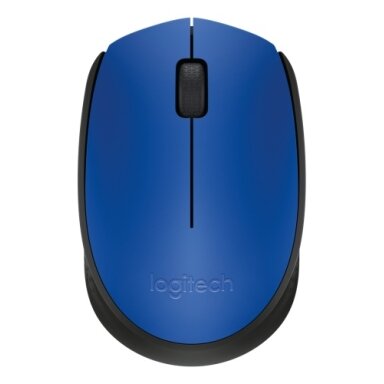 Logitech M171 Belaidė pelė RF Wireless, 1000 DPI, Blue/Black