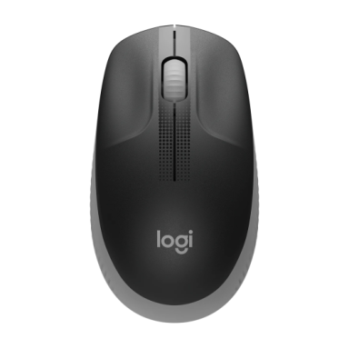 Logitech M190 Full-Size Belaidė pelė, RF Wireless, 1000 DPI, Mid Grey