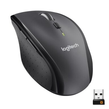 Logitech Marathon M705 Belaidė pelė, RF Wireless, 1000 DPI, Charcoal