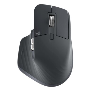 Logitech MX Master 3S Belaidė pelė RF Wireless + Bluetooth, 8000 DPI, Graphite