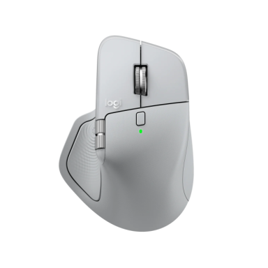 Logitech MX Master 4 Belaidė pelė RF Wireless + Bluetooth, 8000 DPI, Pale Grey