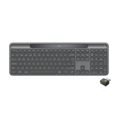 Logitech Signature Slim Solar+ K980 for Business Belaidė klaviatūra, RF+Bluetooth, US Int, Graphite Logitech Signature Slim Solar+ K980 for Business Belaidė klaviatūra, RF+Bluetooth, US Int, Graphite