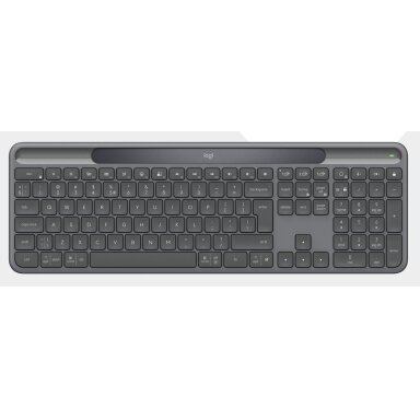 Logitech Signature Slim Solar+ K980 for Business Wireless Keyboard, RF+Bluetooth, US Int, Graphite
