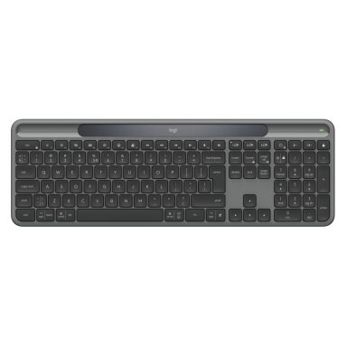 Logitech Signature Slim Solar+ K980 Wireless Keyboard, RF Wireless+Bluetooth, US Int, Graphite