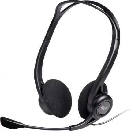 Logitech 960 Laidinės ausinės, USB-A, Juoda Logitech 960 Laidinės ausinės, USB-A, Juoda