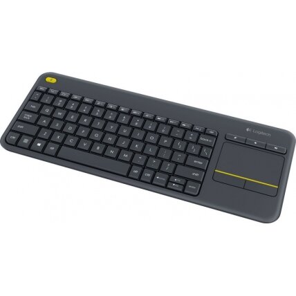 Logitech K400 Plus Touch Belaidė klaviatūra, RF Wireless, US, Juoda Logitech K400 Plus Touch Belaidė klaviatūra, RF Wireless, US, Juoda