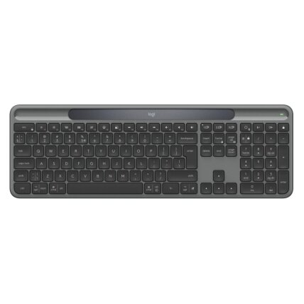 Logitech Signature Slim Solar+ K980 Belaidė klaviatūra, RF Wireless+Bluetooth, US Int, Graphite Logitech Signature Slim Solar+ K980 Belaidė klaviatūra, RF Wireless+Bluetooth, US Int, Graphite