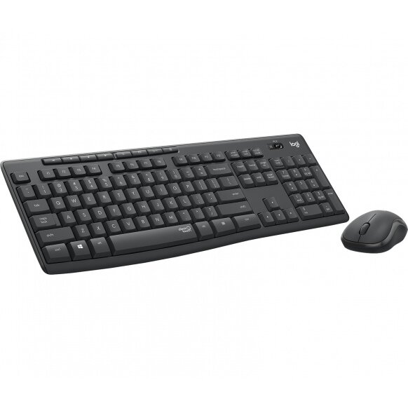 Logitech MK295 Silent Wireless Combo Belaidė klaviatūra, US Int, Graphite