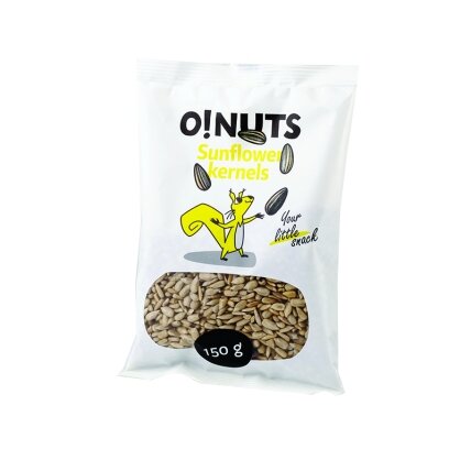 Lukštentos saulėgrąžos O!NUTS, 150 g Lukštentos saulėgrąžos O!NUTS, 150 g