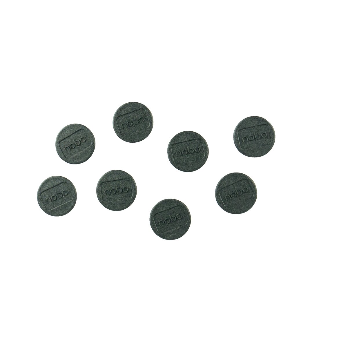 Magnetai NOBO, 20 mm, 8 vnt., juoda sp. Magnetai NOBO, 20 mm, 8 vnt., juoda sp.