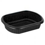 Maisto dėžutė MEALBOX, juoda, PP, 952 ml, 207x170x50 mm, 63 vnt.