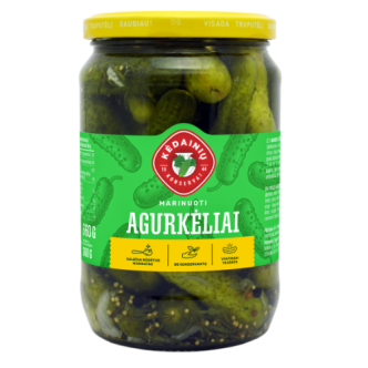Marinuoti agurkėliai KĖDAINIŲ, 0,72/660/360 g