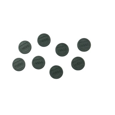 Magnetai NOBO, 20 mm, 8 vnt., juoda sp. Magnetai NOBO, 20 mm, 8 vnt., juoda sp.