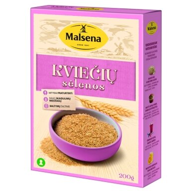 Maistinės kviečių sėlenos MALSENA, 200 g