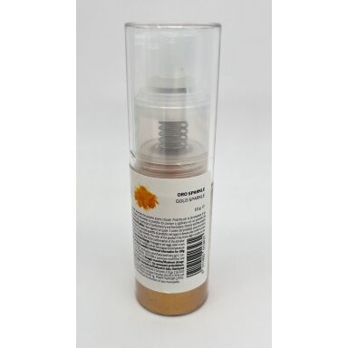 Maistiniai purškiami dažai PUMP SPRAY POWDER, auksinės spalvos, 10 g