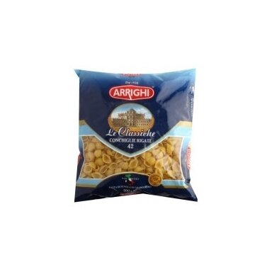 Makaronai ARRIGHI, kriauklės, Nr. 42, 500 g Makaronai ARRIGHI, kriauklės, Nr. 42, 500 g