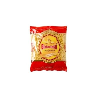 Makaronai GINTARINIAI, rageliai, 400 g