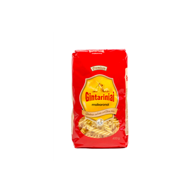 Makaronai GINTARINIAI, sraigteliai, 400 g