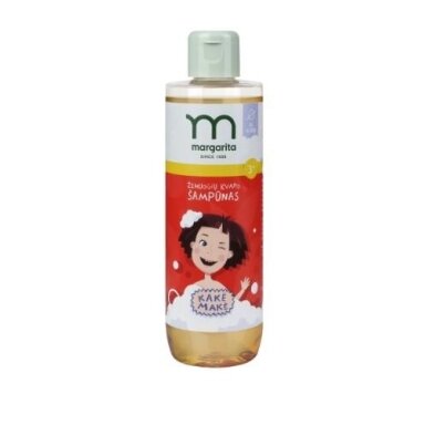 MARGARITA Kakės Makės Žemuogių kvapo šampūnas be ašarų, be SLS  250 ml