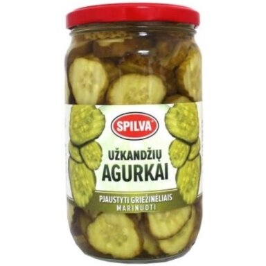 Marinuoti agurkai pjaustyti, 680g/350g