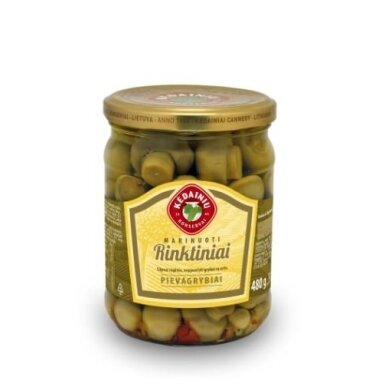 Marinuoti pievagrybiai KĖDAINIŲ RINKTINIAI, 480g/255g