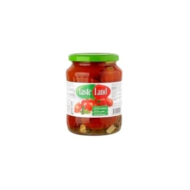Marinuoti pomidorai TASTE LAND, raudoni, 660 g / 360 g