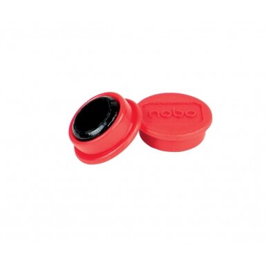 Magnetai NOBO, 20 mm, 8 vnt., raudona sp. 5
