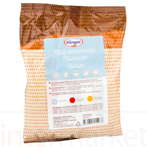 Malti džiūvesėliai KLINGAI,W10, 400 g (M) Malti džiūvesėliai KLINGAI,W10, 400 g (M)