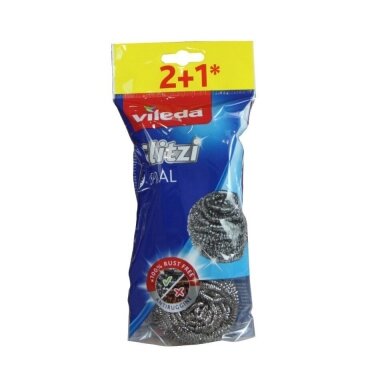 Metalinis šveistukas Vileda Glitzi SPIRAL, 3 vnt. Metalinis šveistukas Vileda Glitzi SPIRAL, 3 vnt.