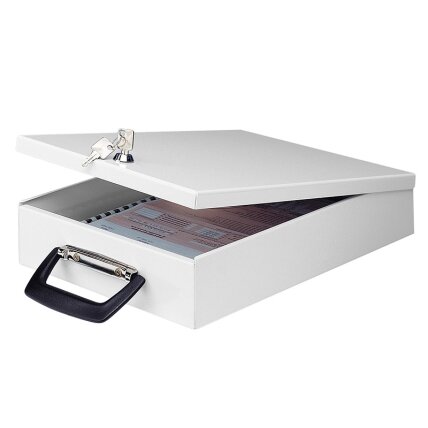 Metalinė dėžutė dokumentams WEDO, 35,5 x 26 x 6,7 cm, su užraktu Metalinė dėžutė dokumentams WEDO, 35,5 x 26 x 6,7 cm, su užraktu